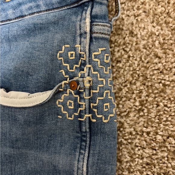 Madewell Embroidered Stovepipe Jeans Size 22W - Picture 2 of 5